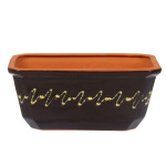 Горшок для цветов керамика прямоугольный малый 0,8л