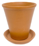 Горшок для цветов Конус с поддоном 9х9х10 см