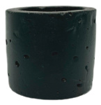 Кашпо Цилиндр чёрное