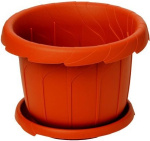 Горшок для цветов Лаура 320мм 13л Микс с подст. М8345