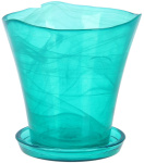 Горшок с подд. №1 алеб.крш.Перья 93-024