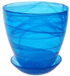 Горшок с подд. №3 алеб.крш.син./С 4717