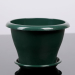 Горшок для цветов Гамма 19см 2,0л малахит с подд.