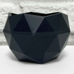 Кашпо для цветов ТОПАЗ 0,45л АНТРАЦИТ