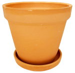 Горшок Цветочный 13*15см 1,2л терракот керамика Кунгур