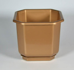 Горшок для цветов Дама 23,0л 36*36 с подст. бронза