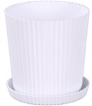 Горшок для цветов Тиумф 2,5л с подст. белый М4965