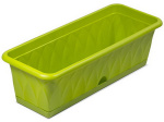 Горшок для цветов Балконный ящик 400мм с поддоном  ярко зеленый М3220