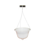 Горшок кашпо подвесной Грация 4,5л белый М1607