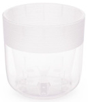 Горшок для цветов Линель со вставкой 2,7л М8401 Прозрачный