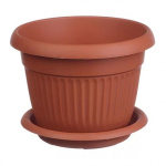 Горшок Ливия 0,6л 12см терракот М3009