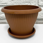 Цветочный горшок ГАММА ПЛЮС с поддоном