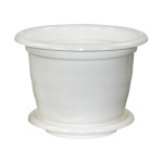 Горшок для цветов Виола 5,0л с подст. белый М1343