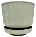 Горшок для цветов Хит 9л с поддоном Белый