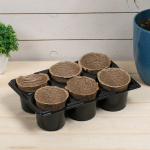 Кассета для рассады 6 ячеек + 6 торфяных горшков