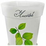 Горшок для цветов Листок 1,0л с подст. М1578 М1089