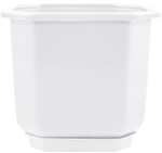 Горшок для цветов Дама 16,0л 32*32 с подст. белый 112022