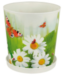Горшок для цветов Ромашка 1,5л с подст. М1223