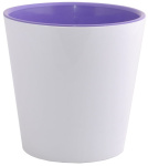 Горшок для цветов Деко со вставкой 16*15,5 белый, т.сирен