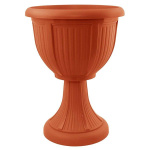 Горшок для цветов Леон 6л с ножкой коричневый