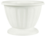 Горшок для цветов Пальмира 3,5л белый с подст. М1400