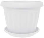 Горшок для цветов Терра 16,0л 36*27см белый 112063