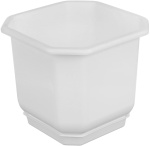 Горшок для цветов Дама 7,0л 24*24 с подст. белый112024