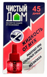 Жидкость для фумигатора Чистый Дом от мух 45 дней без запаха 02-293