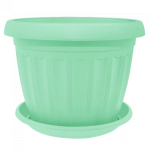 Горшок для цветов Терра 0,5л 12*9см салатовый