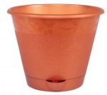 Горшок для цветов Мадера 5л с поддоном коричневый М839