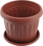 Горшок для цветов Терра 80см * 19см белый, коричневый