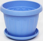 Горшок для цветов Терра 0,4л 10*8см голубой 112070