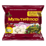 Удобрение МультиФлор для роз и многолетников 50гр