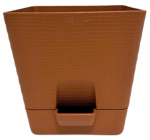 Горшок для цветов Кашпо квадрат Le Parterre 1л терракот