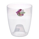 Горшок для цветов Орхидея 1,3л 12,5*12,5 прозрачный