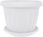 Горшок для цветов Терра 1,6л 17*13см белый 112067