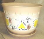 Горшок для цветов керамика Кружевной горница 1,8л