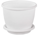Горшок для цветов Афина 11л с под. белый М6545