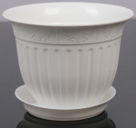 Горшок для цветов Виноград с подд. 1,0л Д16см 0137 белый
