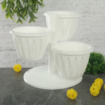 Горшок для цветов Каскад 3*0,7л белый М8067