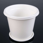 Горшок для цветов Эконом 10л с поддоном М7257 белый