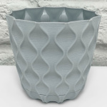 Горшок для цветов InGreen Wave с дренажной сеткой и съемным поддоном