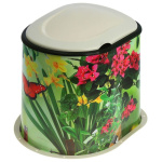 Туалет дачный пластмассовый Декор микс М5911