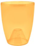 Горшок для цветов Орхидея 15*17 янтарный прозрачный