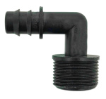 Адаптер угловой для капельной трубки с наружной резьбой 3-4 Dn16 AD 7217