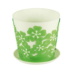 Горшок для Орхидеи Камелия 1,0л с подст. зеленый М2127