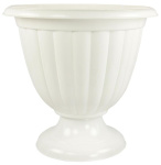 Горшок для цветов Жасмин 18,0л низкий на ножке белый М1393