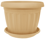 Горшок для цветов Терра 20*15см 2,8л коричневый 112066