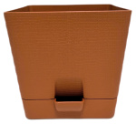 Горшок для цветов Кашпо квадрат Le Parterre 2л терракот