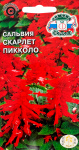 Сальвия Скарлет пиколло (блестящая, низкорослая, красная)